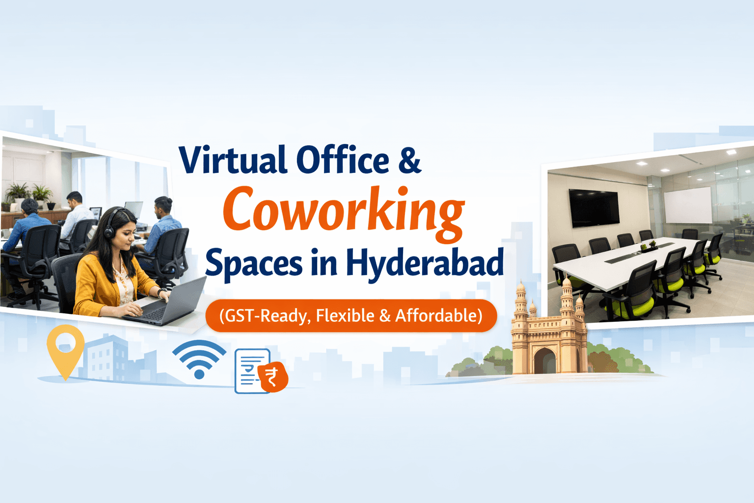 virtual office for gst registration, share office solutions , Virtual office in india