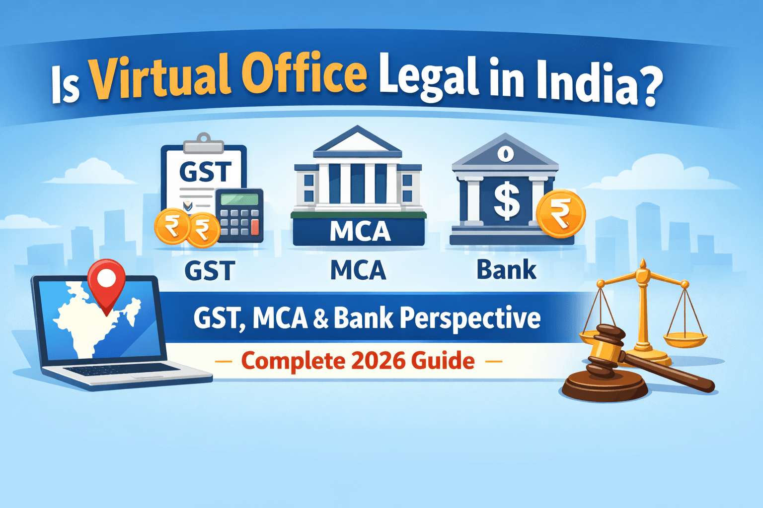 virtual office for gst registration, share office solutions , Virtual office in india
